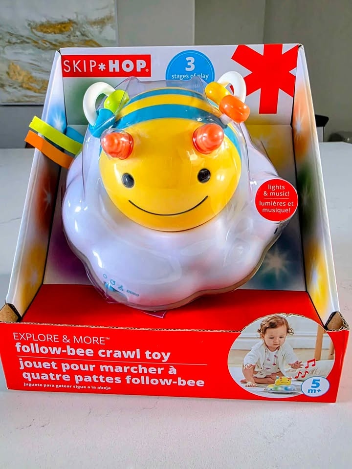 Skip Hop Explore & More Follow-Bee Crawl Toy – NEW