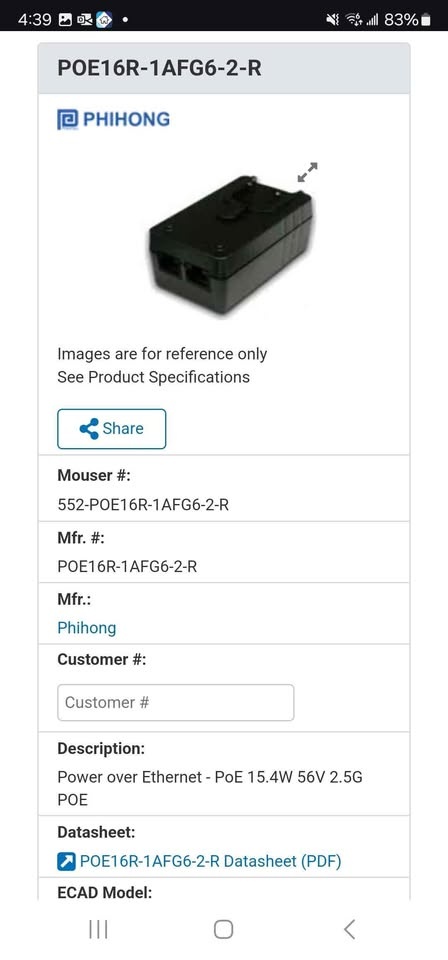Power over Ethernet Phihong POE16R-1AFG6-2-R - photo 5