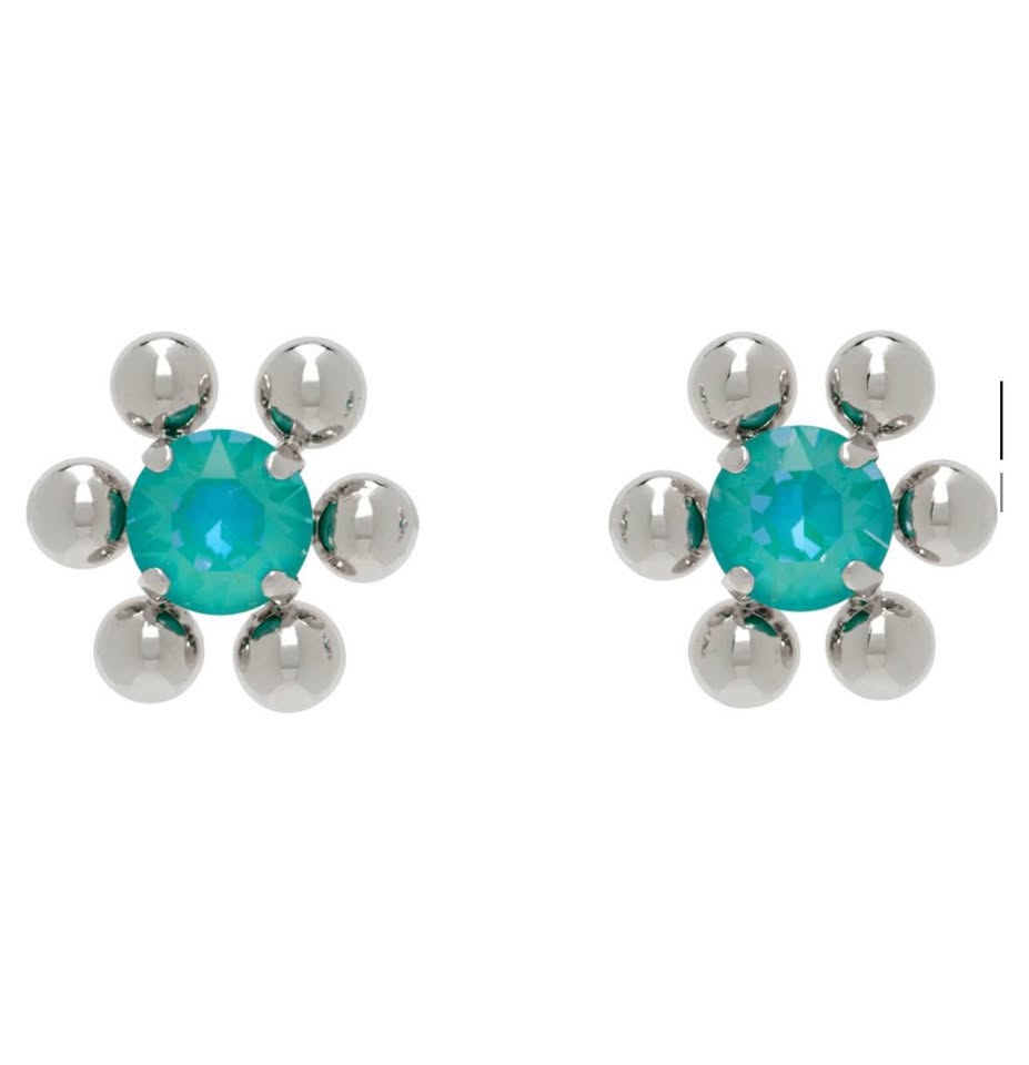 Justine Clenquet Silver & Blue Sadie Earrings - photo 5