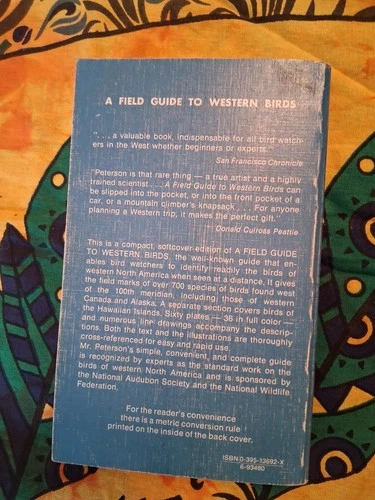 A Field Guide To Western Birds By Roger Tory Peterson - photo 2