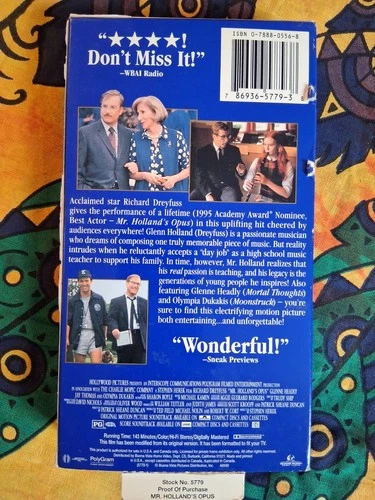 Mr. Holland's Opus VHS (1996) - photo 3