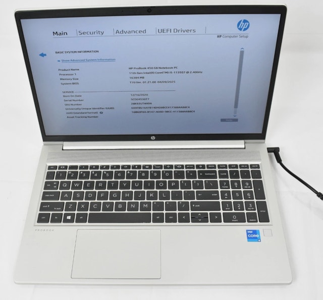HP ProBook 450 G8 Core i5-1135G7 16GB RAM 256GB SSD