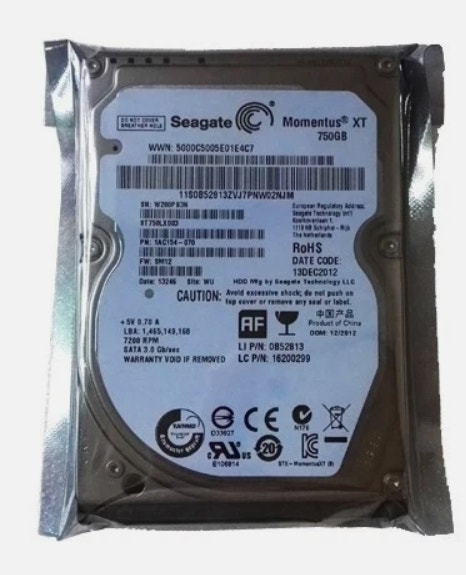 Seagate Momentus 750GB 7200 RPM SATA 2.5" Laptop HDD
