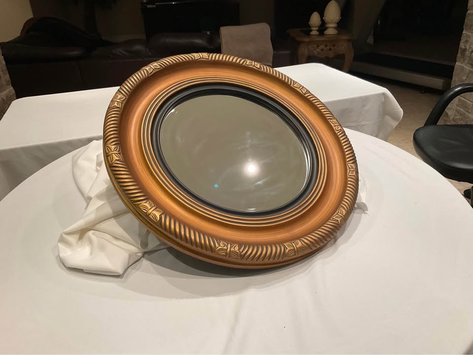 Oval Mirror Vintage Bombay Company Hollywood Regency Gold Ornate - photo 3