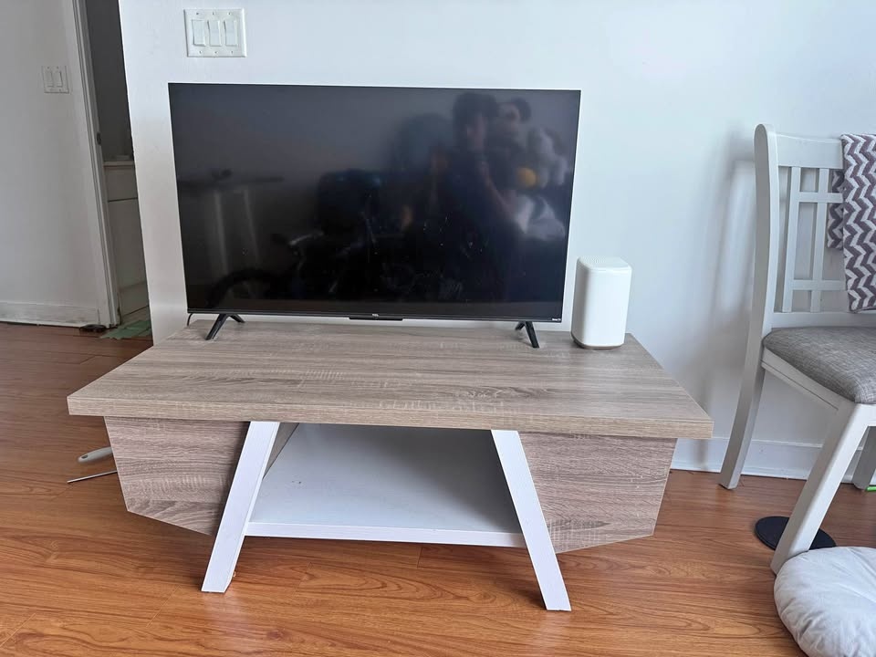 Coffee table with storage and shelf - Moving out sale