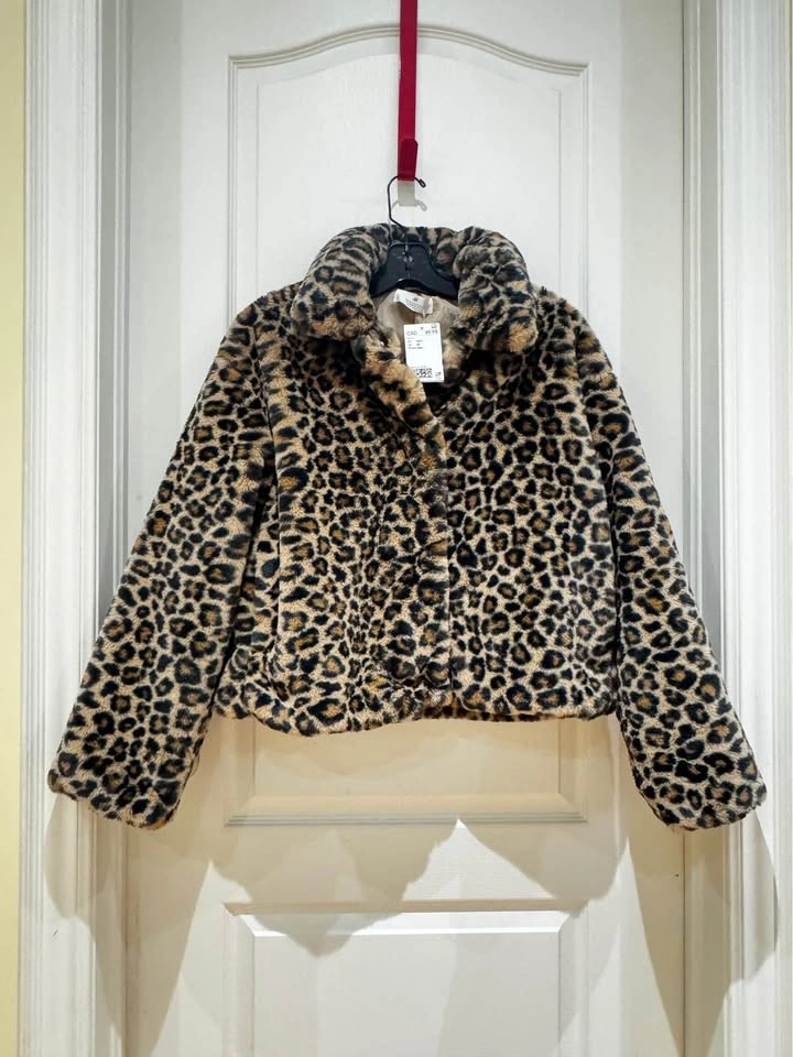 NEW H&M Fluffy Leopard Print Jacket 14Y+ (#2) - photo 4