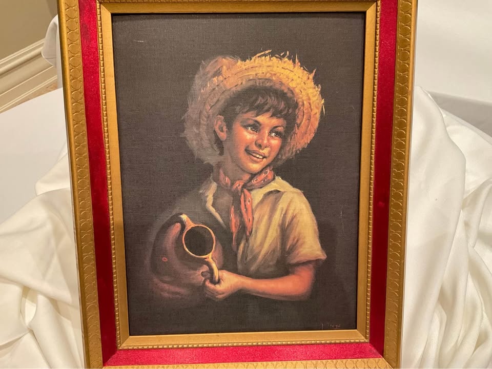 TOVINE Country Boy Framed Print 12x16 Original Frame - photo 2