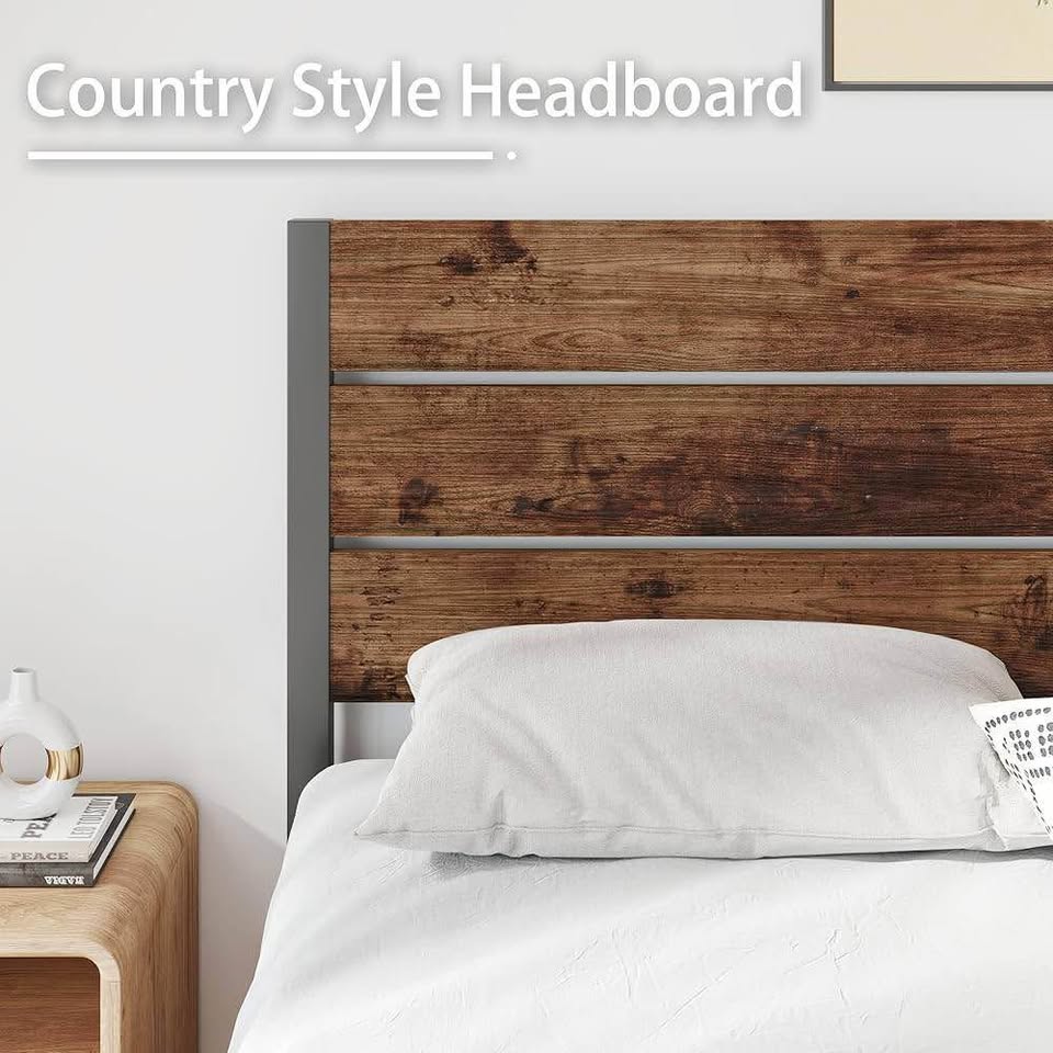Queen Bed Frame with Headboard – New - photo 4