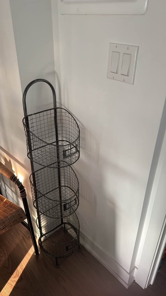 3-Tier Metal Storage Rack / Wire Basket Organizer - photo 2