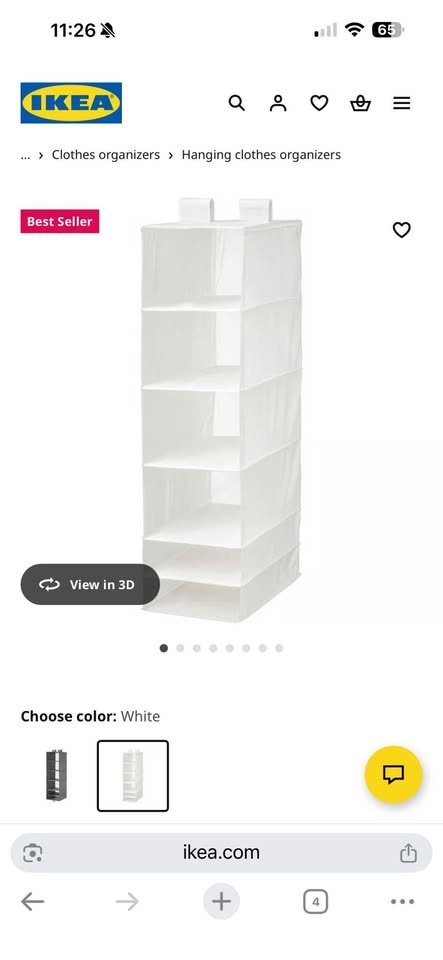 IKEA SKUBB Hanging Organizer – 6 compartments - photo 2