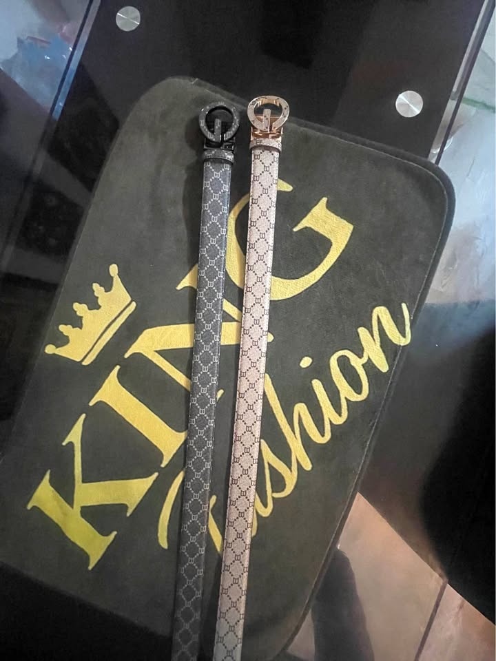 Men’s casual belt with letter G