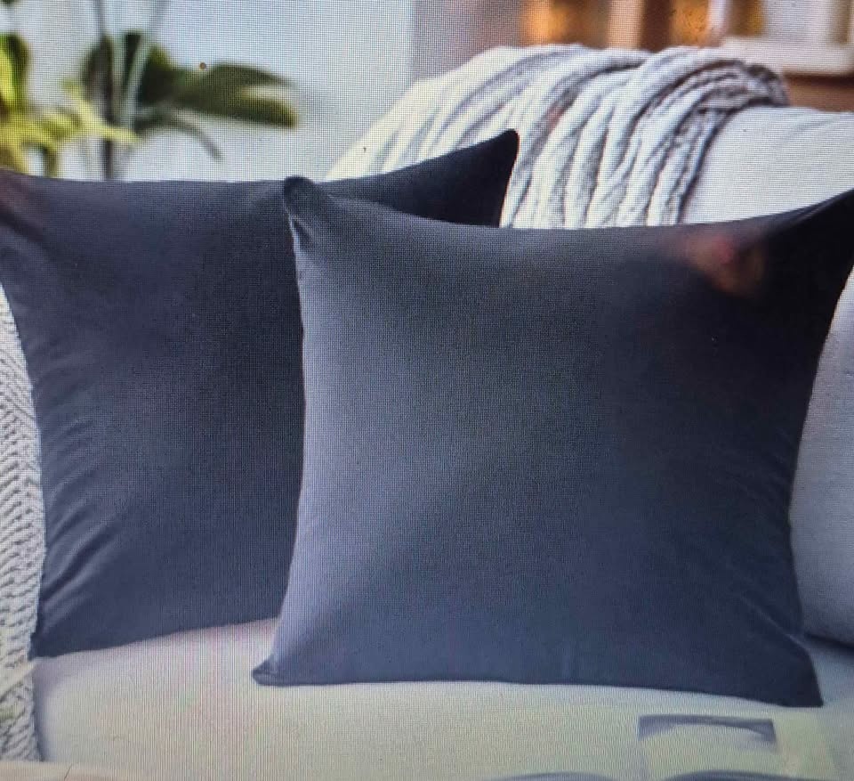 New Dark black Velvet Throw Pillow Covers 20x20 - photo 2