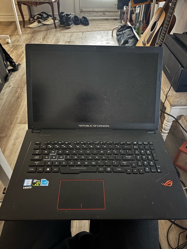 ASUS ROG Strix 17” (GL753VD) — No charger — For Parts