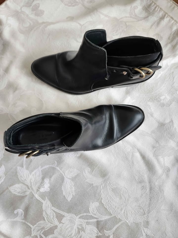 Black Leather Rag & Bone Ankle Boots (EU 38 / US 7.5) - photo 2