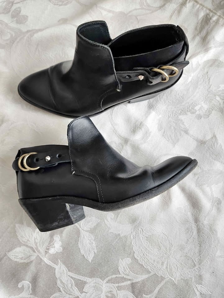Black Leather Rag & Bone Ankle Boots (EU 38 / US 7.5)