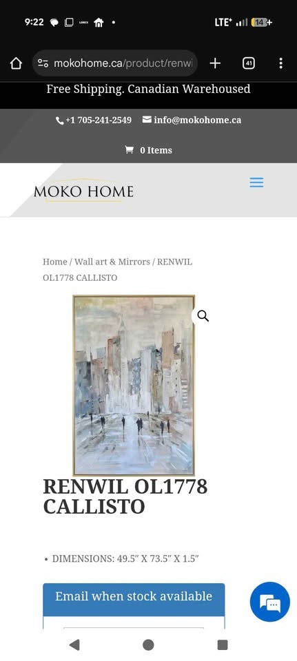 Stunning large painting on canvas brand new still in packaging. - photo 2