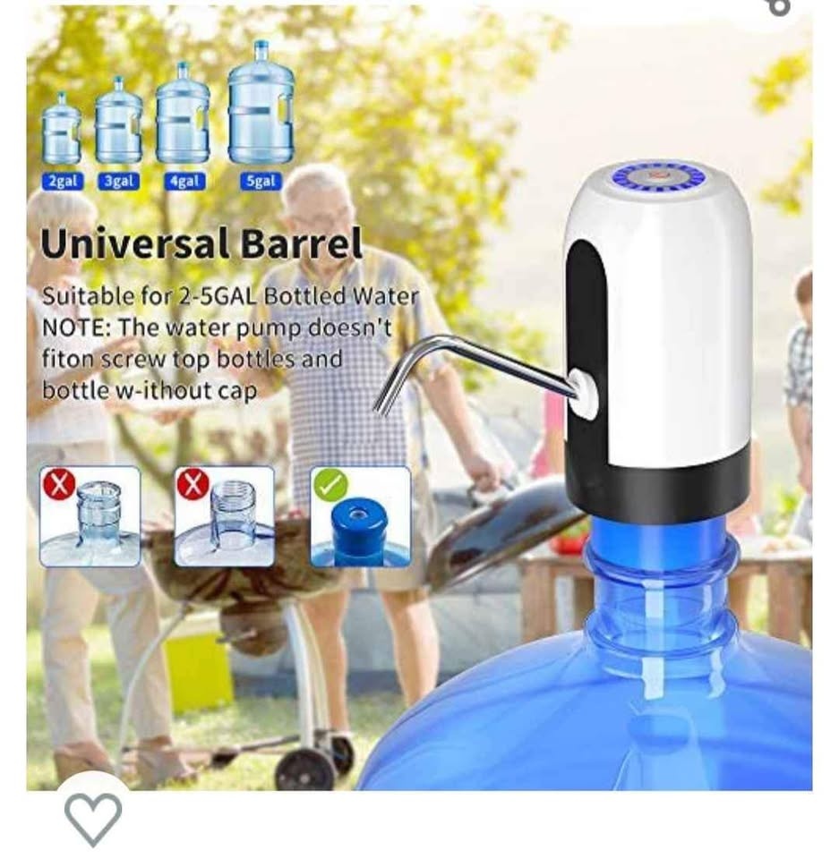 NEW Water Bottle Pump, Water Dispenser 5 Gallon USB - photo 2