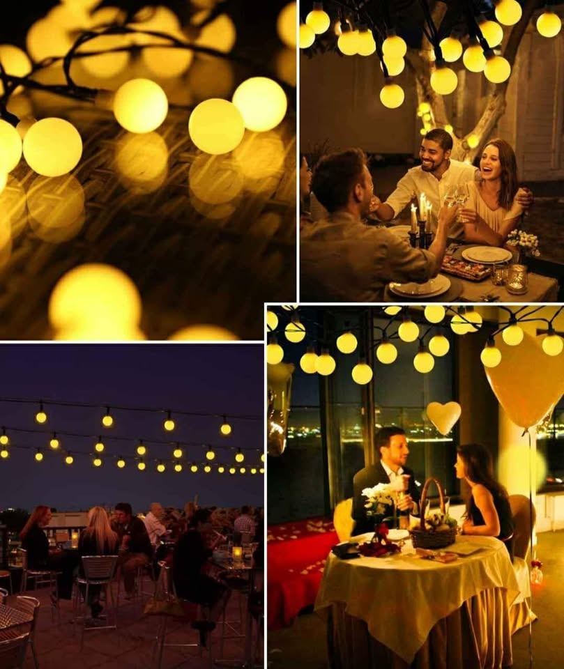 NEW Solar String Lights Outdoor, 60LED Globe - photo 4