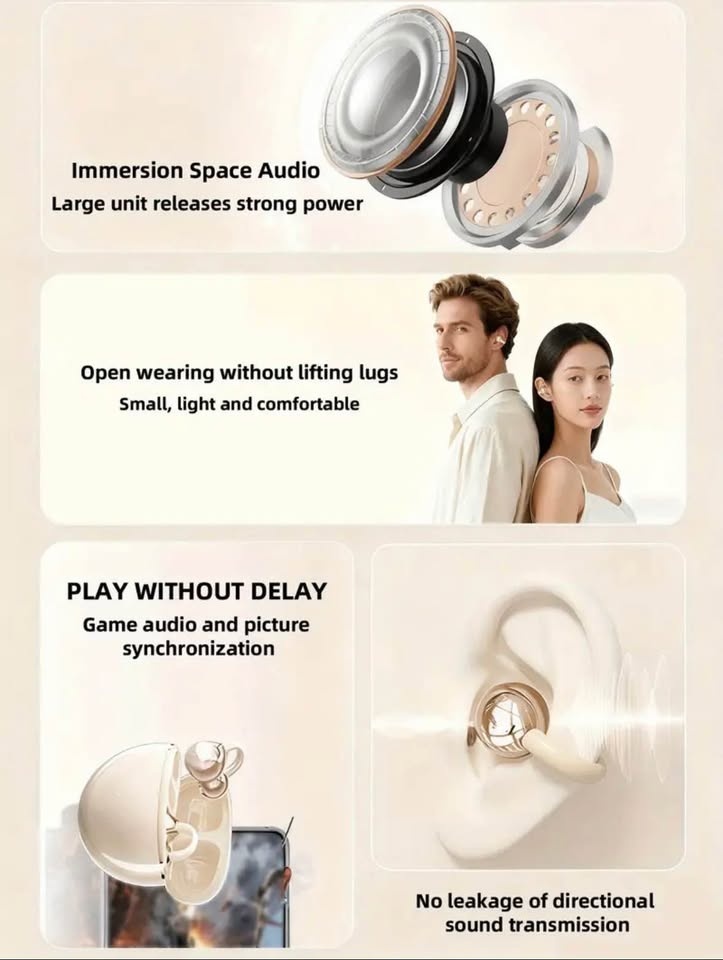 Clip-on Wireless Sports Bass Fashion Headphones - photo 4