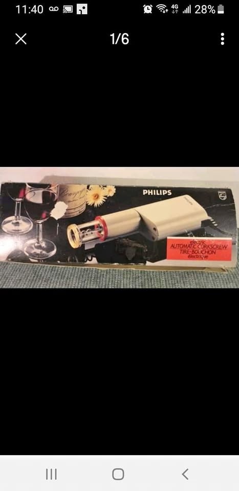 PHILIPS VINTAGE ELECTRIC CORKSCREW