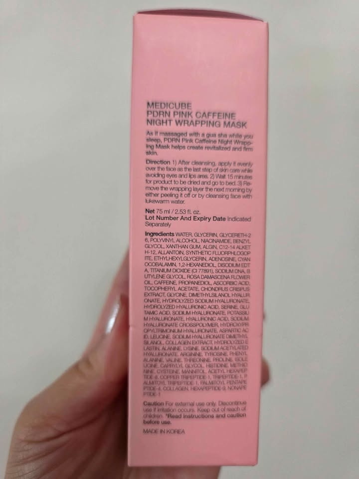 New Medicube PDRN Caffeine Night Wrapping Mask - photo 4
