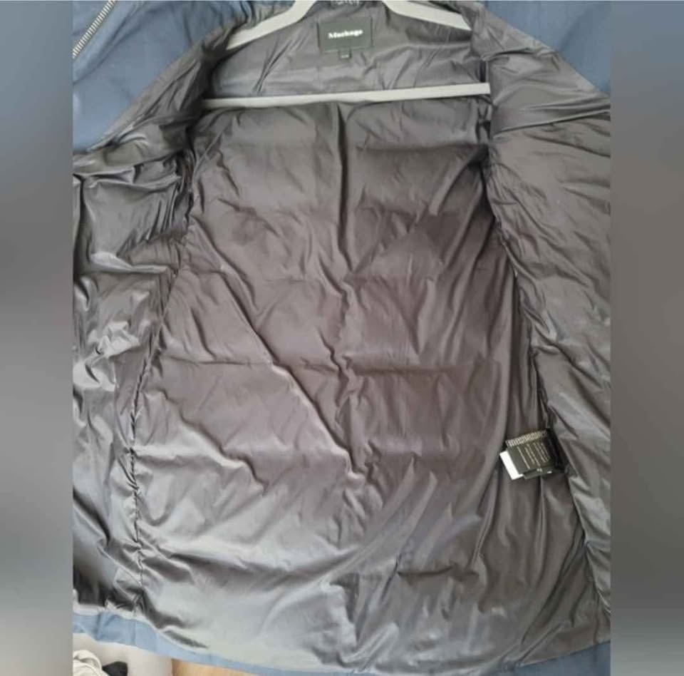 Mackage XXS Winter Jacket Navy & Leather Sleeves - photo 4