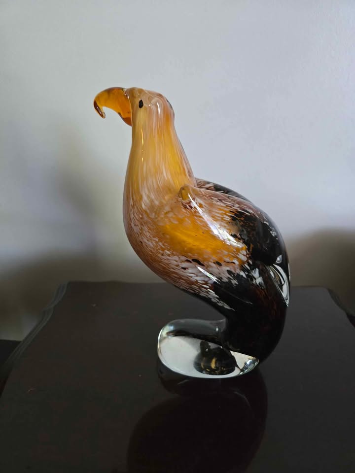 Large Eagle Hand Blown Glass Figurine - photo 2