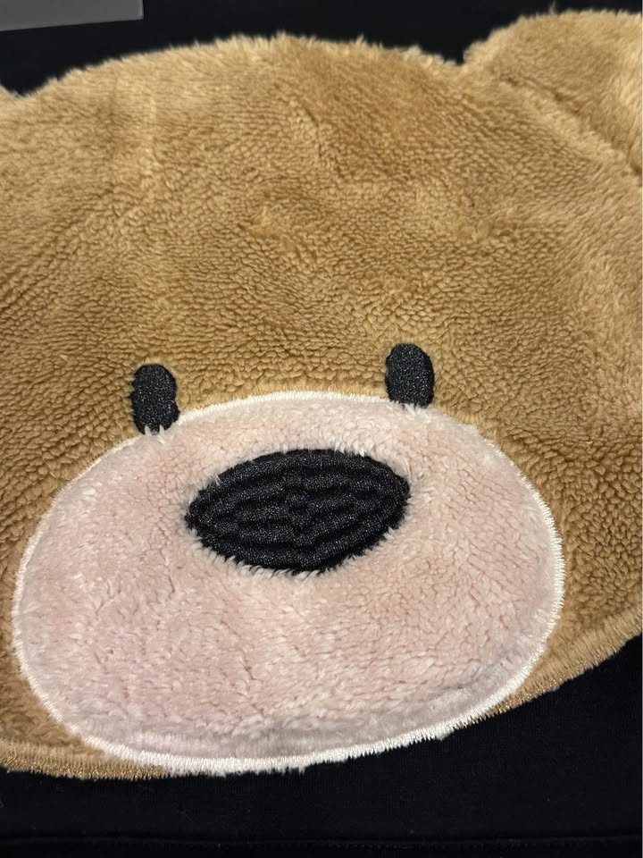 Niepce Furry Teddy Bear Face Hoodie - Size Medium - photo 5