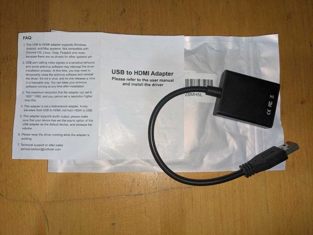 USB to HDMI Adapter - photo 2