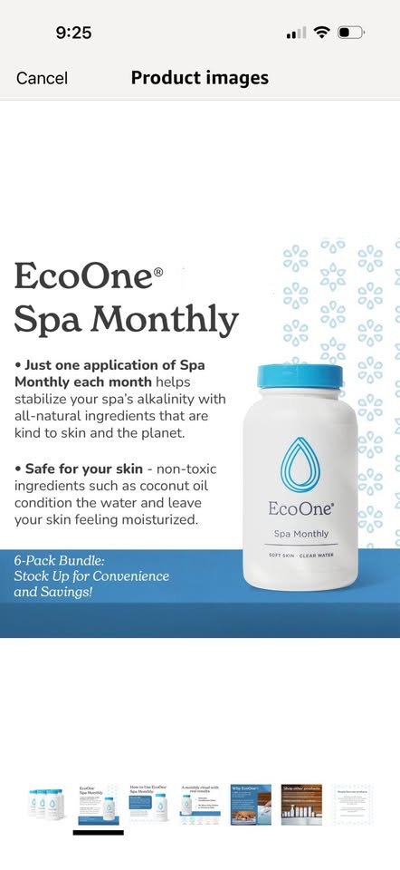 EcoOne Spa Monthly Conditioner - Box of 6 - photo 2