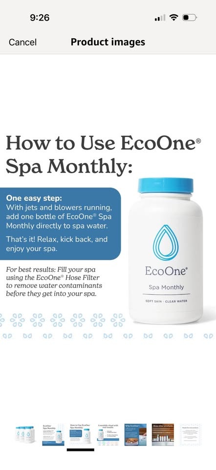 EcoOne Spa Monthly Conditioner - Box of 6 - photo 3