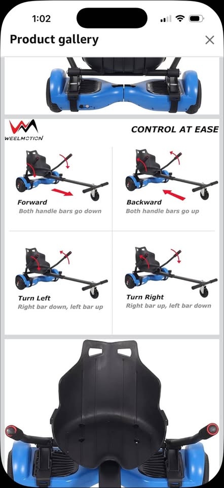 Hoverboard Go Kart Attachment - New - photo 2