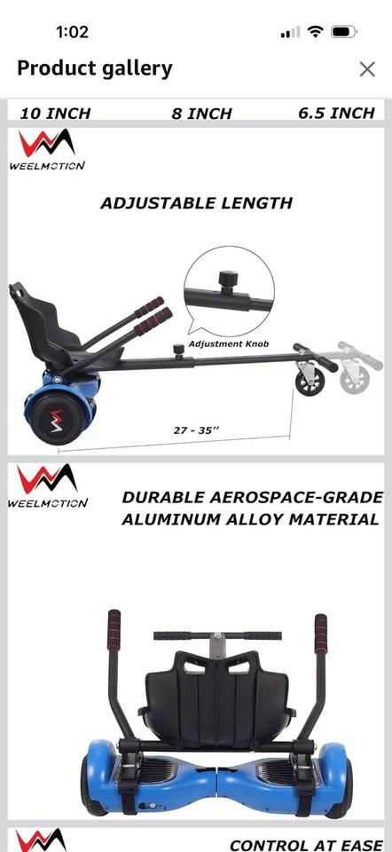 Hoverboard Go Kart Attachment - New - photo 3