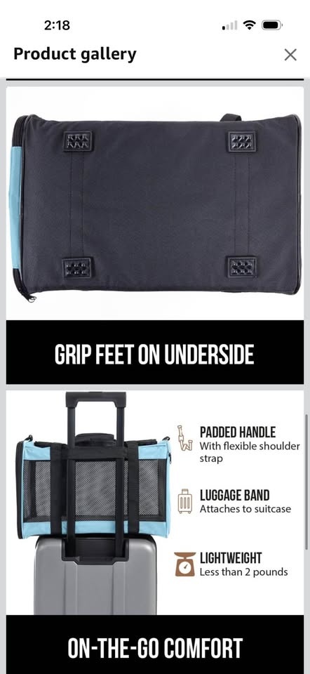 New Pet Travel Carrier Bag - Airline Approved - photo 4