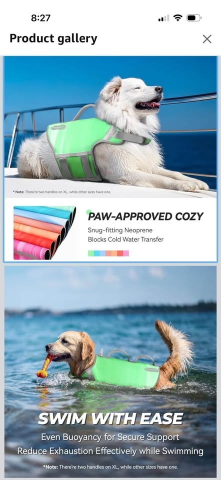 New Large Dog Life Jacket (Green) - photo 2