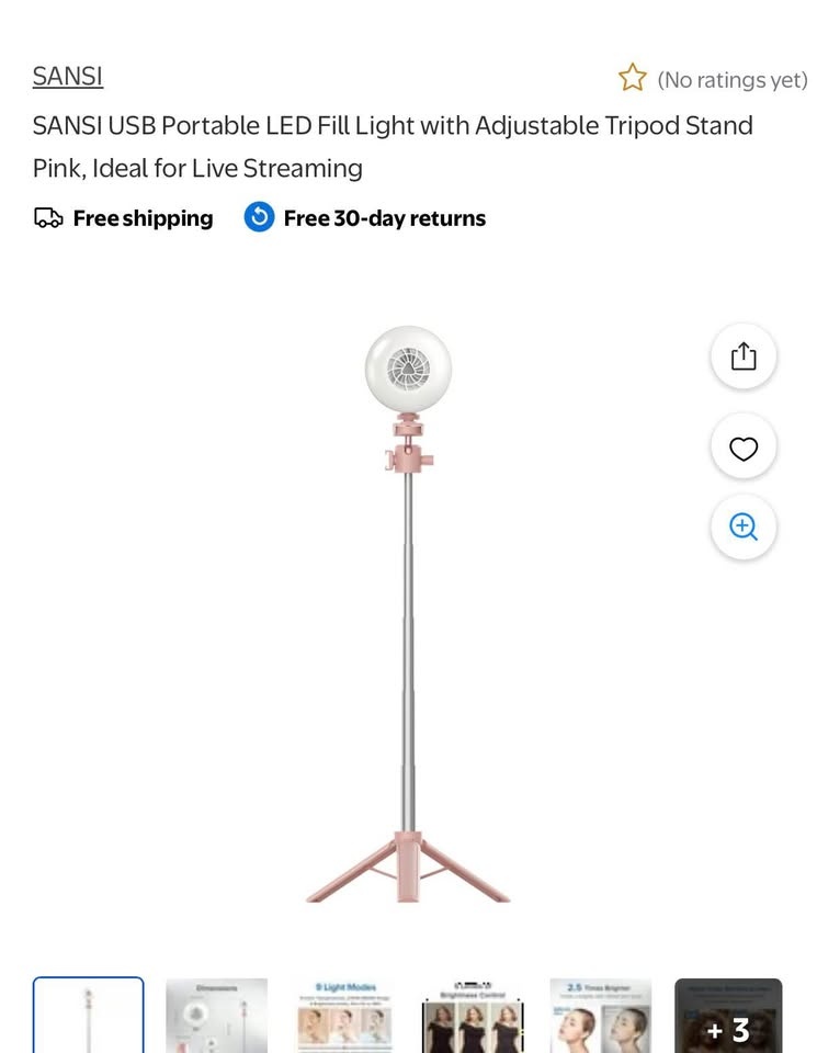 New Sansi LED Selfie Light