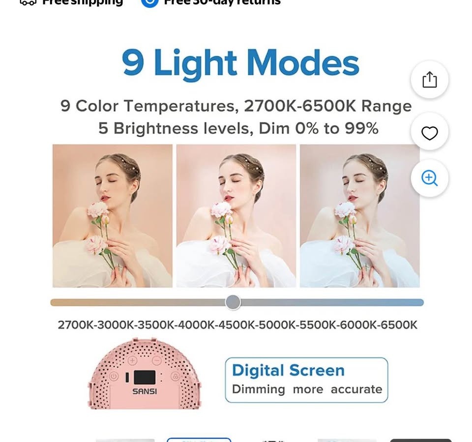 New Sansi LED Selfie Light - photo 4