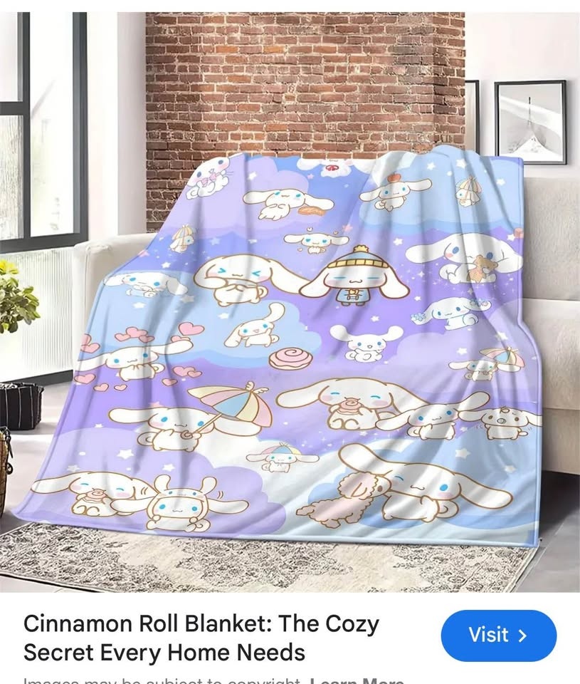 New 60x50" Anime Cinnamonroll Blanket