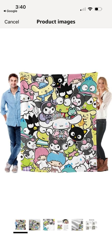 Anime Throw Blanket 50x40"