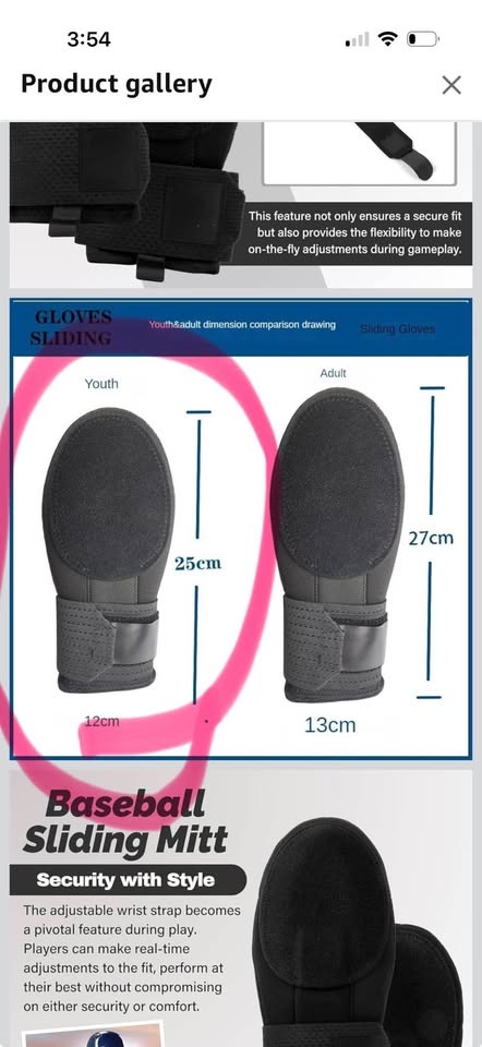 Youth Baseball Sliding Mitt - Universal Right/Left - photo 3