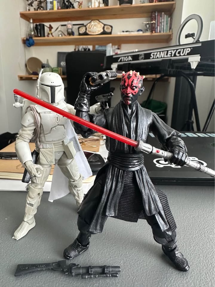 Star Wars Black Series Darth Maul & Boba Fett Figures