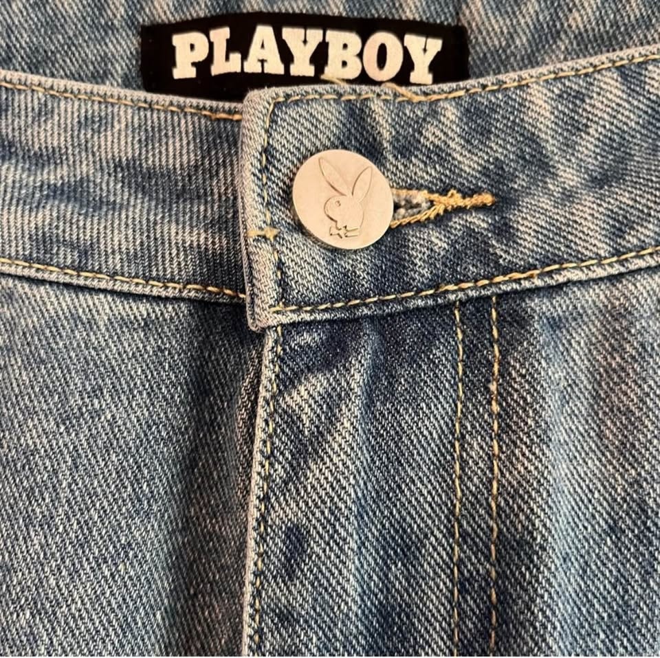 Playboy Carpenter Jeans Size 5 Pink Bunny Logo - photo 3