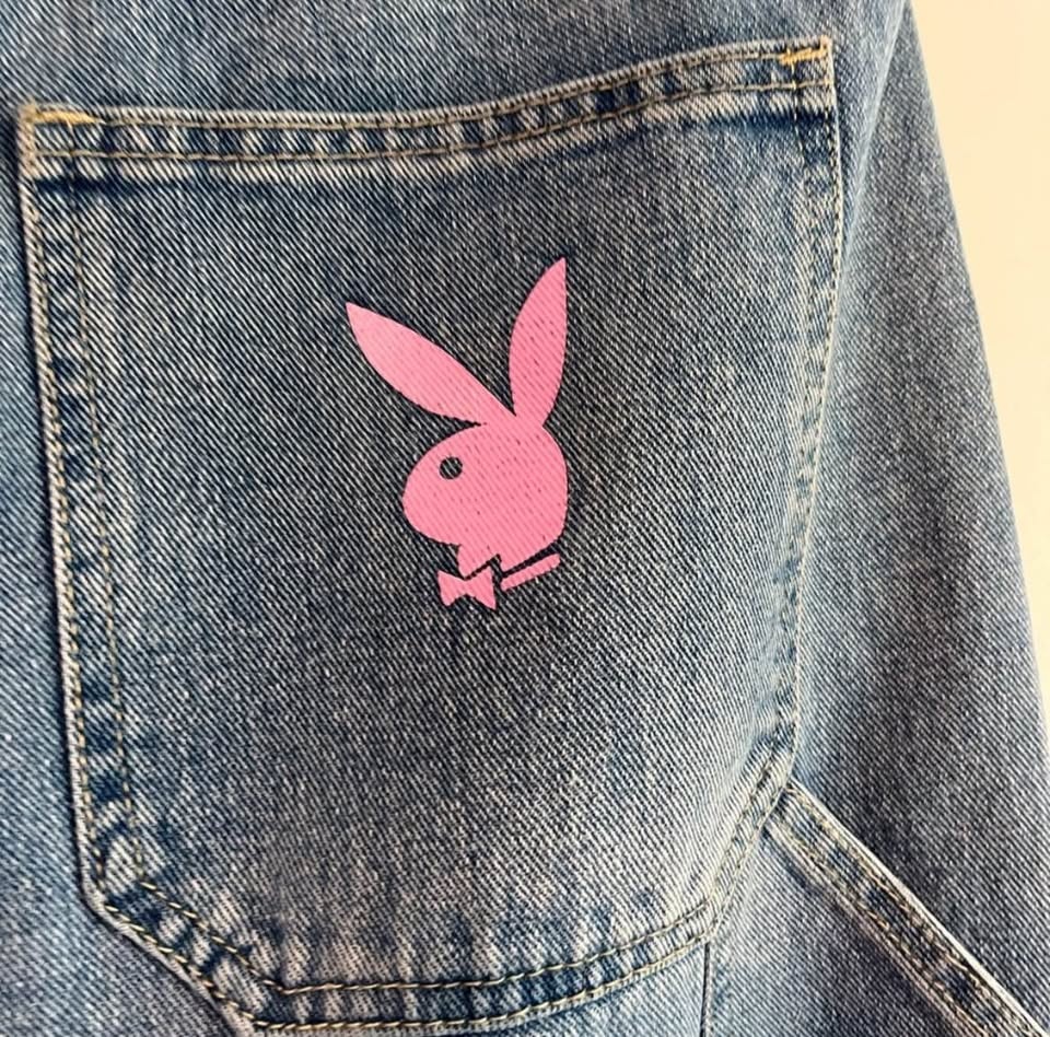 Playboy Carpenter Jeans Size 5 Pink Bunny Logo - photo 4