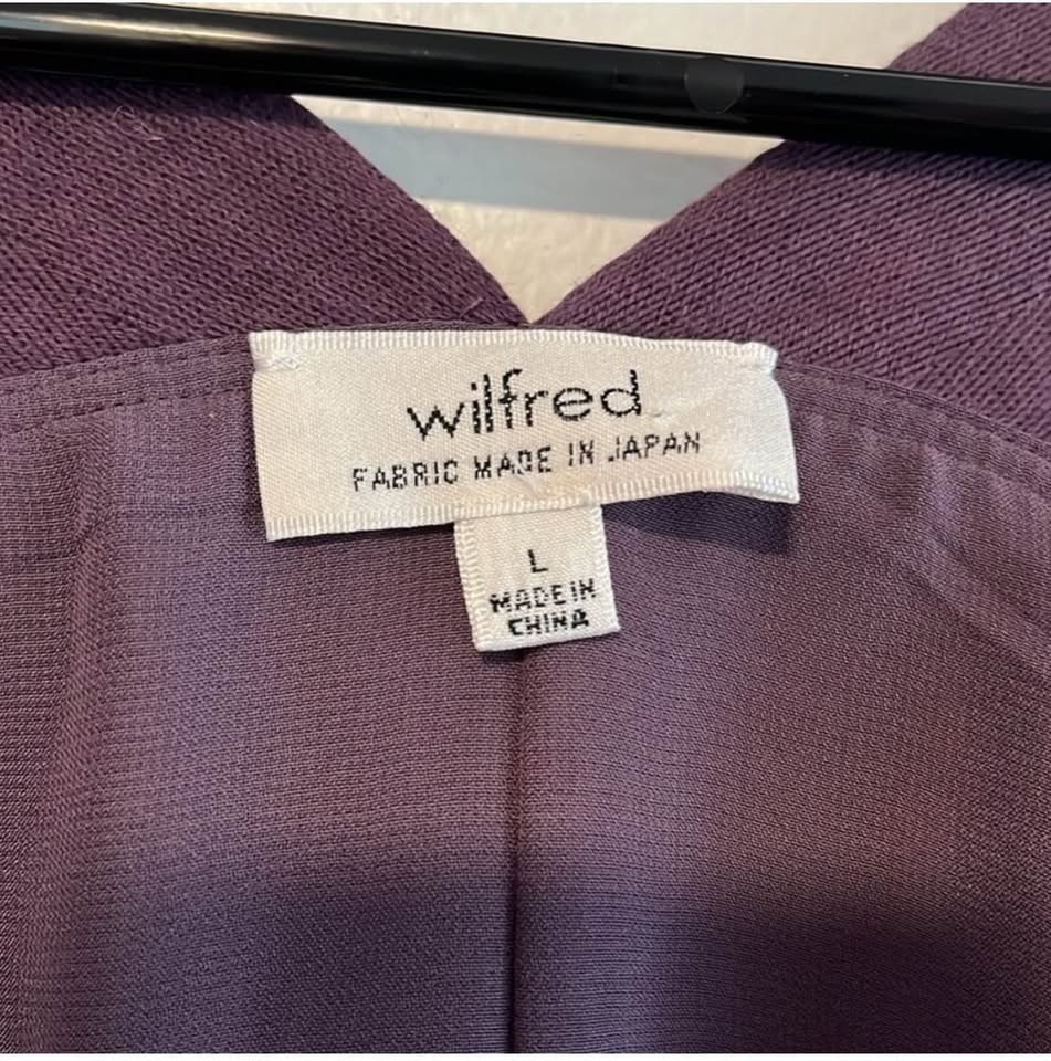 Wilfred Plum V-neck Dress Size L - photo 2