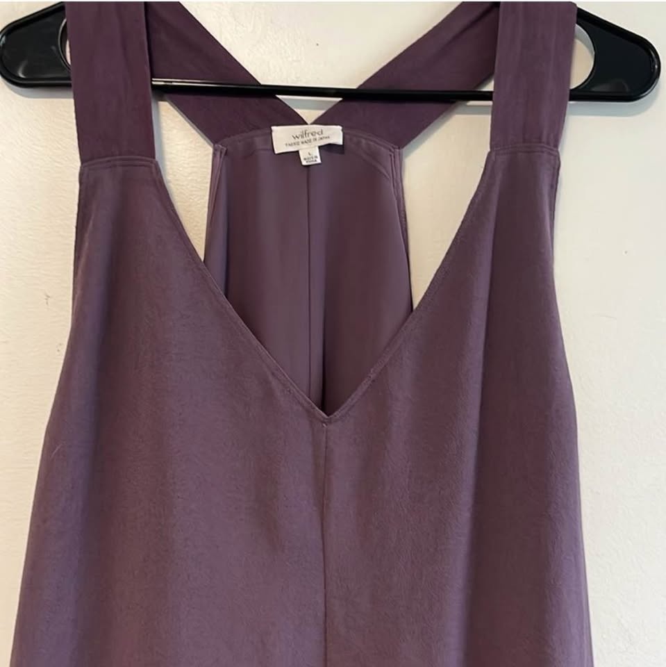 Wilfred Plum V-neck Dress Size L - photo 3