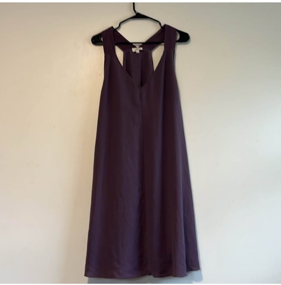 Wilfred Plum V-neck Dress Size L - photo 4