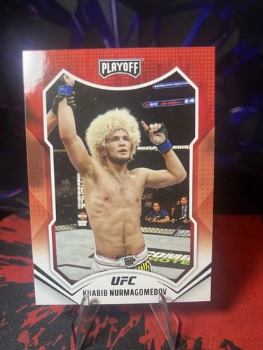 2021 Panini Select UFC Khabib Nurmagomedov Red Disco Prizm /199 - photo 4