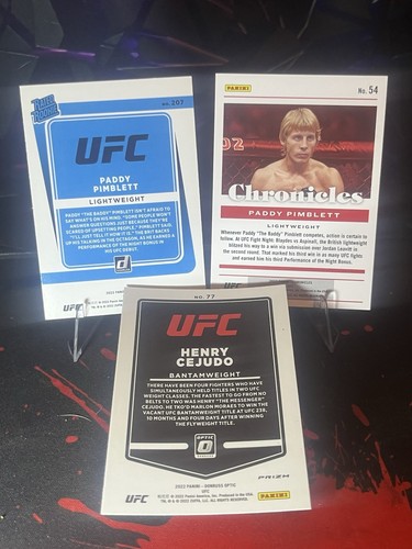 Paddy Pimblett Rookie Card Combo + Free Henry Cejudo - photo 5