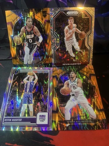Kevin Huerter Seismic & Disco Prizm - Tyrese Haliburton Orange F