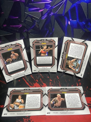 5 Cards For Price Of 2🔥 - UFC Combo - Cracked Ice & Green Prizm - photo 2